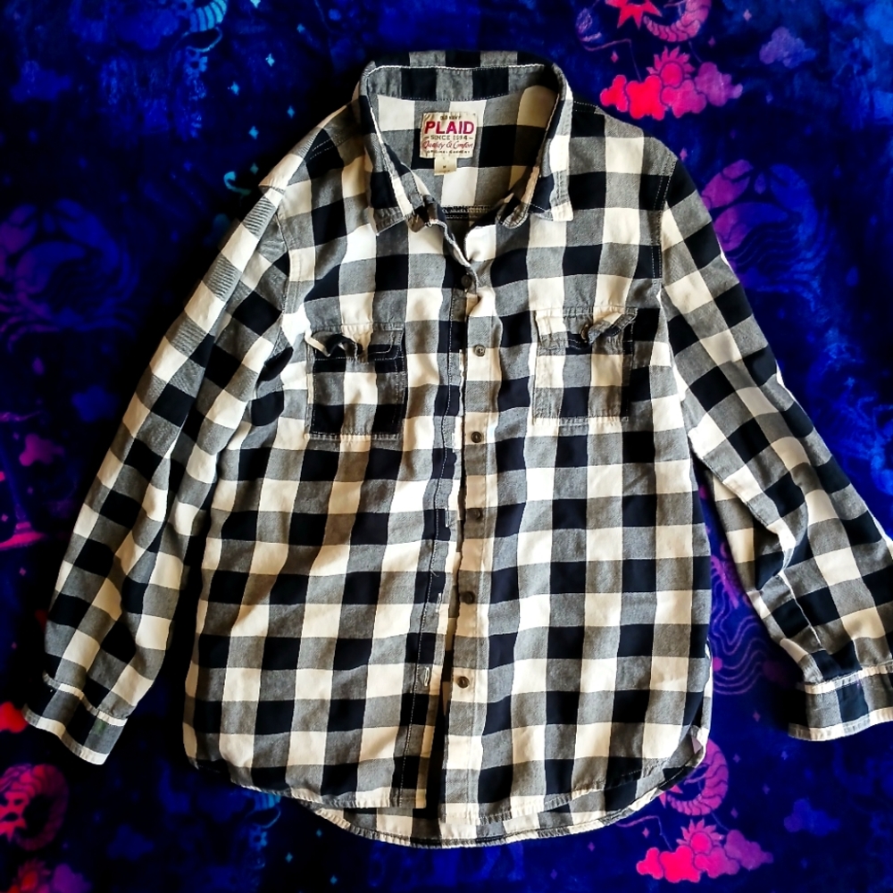 Old Navy Plaid Size M Flannel